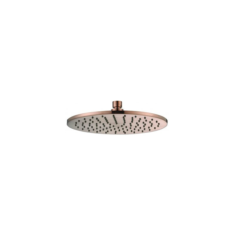 Brass Round Shower Head 250mm Champagne