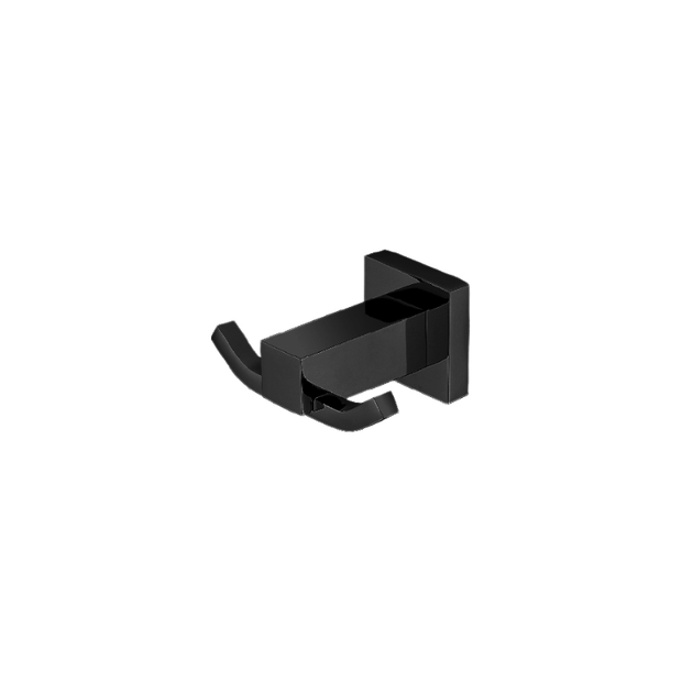 Lux Double Robe Hook Matte Black