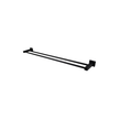 Lux Double Towel Rail 750mm Matte Black