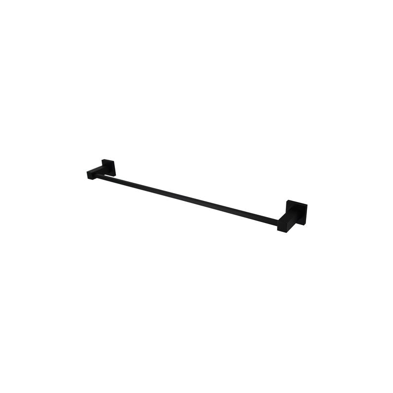 Lux Single Towel Rail 600mm Matte Black