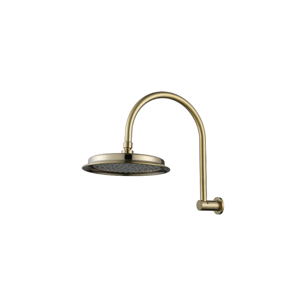 Montpellier Shower Arm With Shower Head Brushed Bronze
