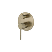 Star Mini Shower Diverter Mixer With Knurled Handle Brushed Bronze