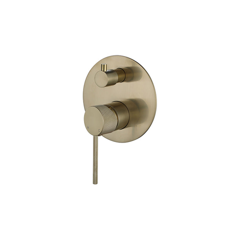 Modern National Star Mini Shower Diverter Mixer With Knurled Handle