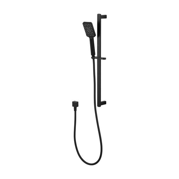 Kiama Shower On Rail Matte Black