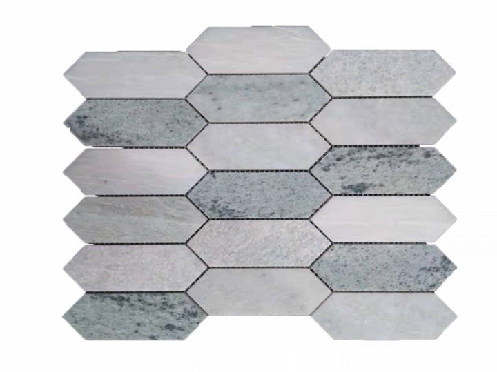 STONE PICKETS CARRARA MOSAIC  PT3W