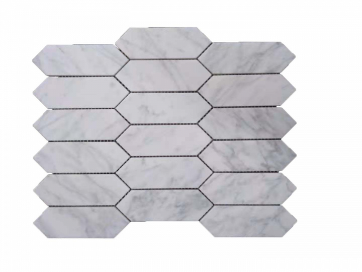 STONE PICKETS CARRARA MOSAIC  PT3W