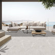 Pure Stone Greige Matt Stone Look Porcelain Tiles in a room setting