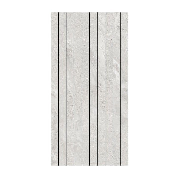 Pure Stone Greige Matt Strip Porcelain Mosaic tile