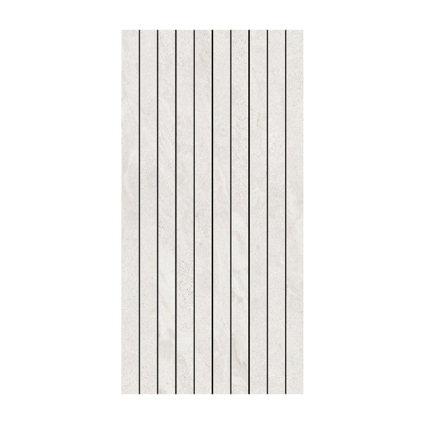 Pure Stone White Matt Strip Porcelain Mosaic tile