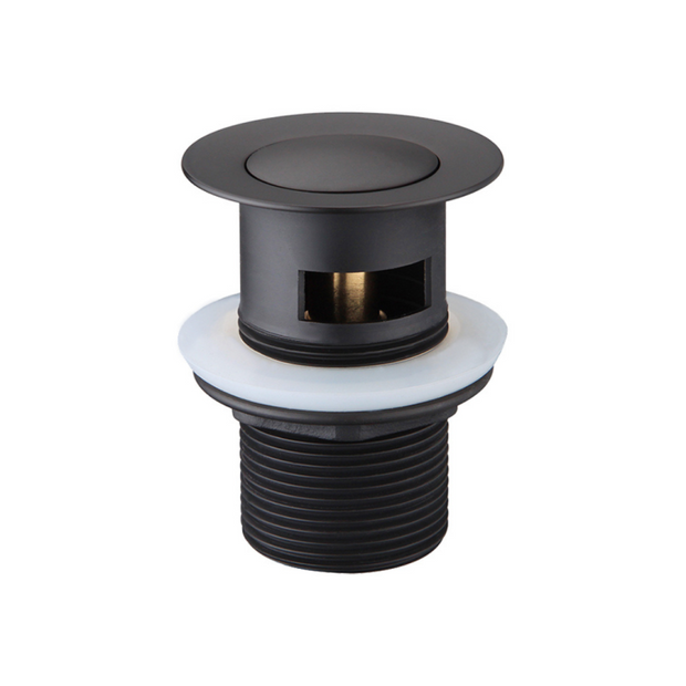 Pop-Up Waste 32mm With Overflow - matte-black