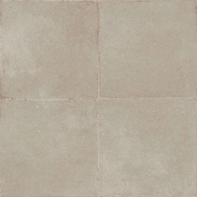 Rajola Beige Plain Matt Porcelain Tiles in a room setting
