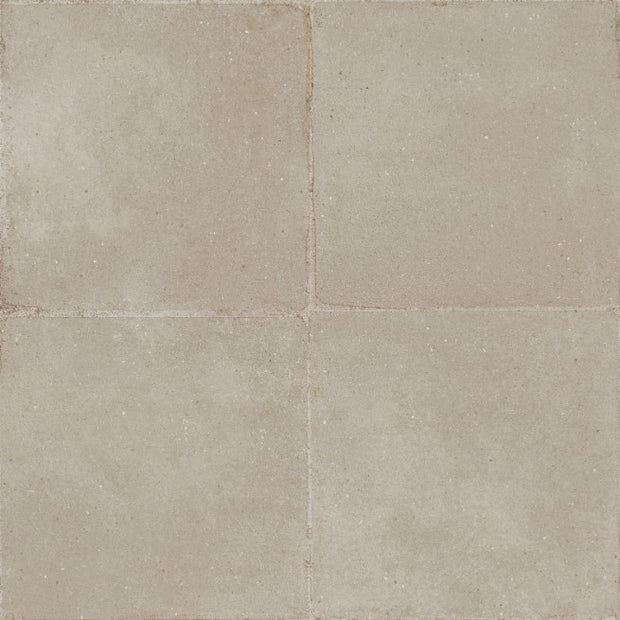 Rajola Beige Plain Matt Porcelain Tiles in a room setting