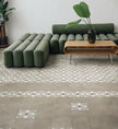 Rajola Beige Plain Matt Porcelain Tiles in a room setting
