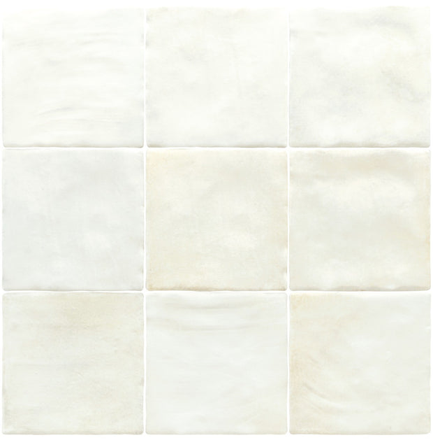 Sabbia Milk Matt Ceramic Tiles 100x100mm tile