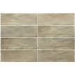 Sabbia Weald Green Matt Ceramic Subway Tiles 65x200mm tile