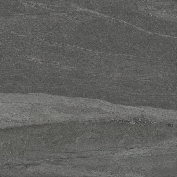Sandstone Black Matt Stone Look Porcelain Tiles 600x600mm tile