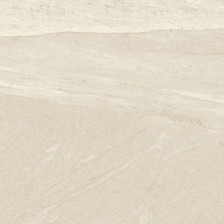 Sandstone Ivory Matt Stone Look Porcelain Tiles 600x600mm tile