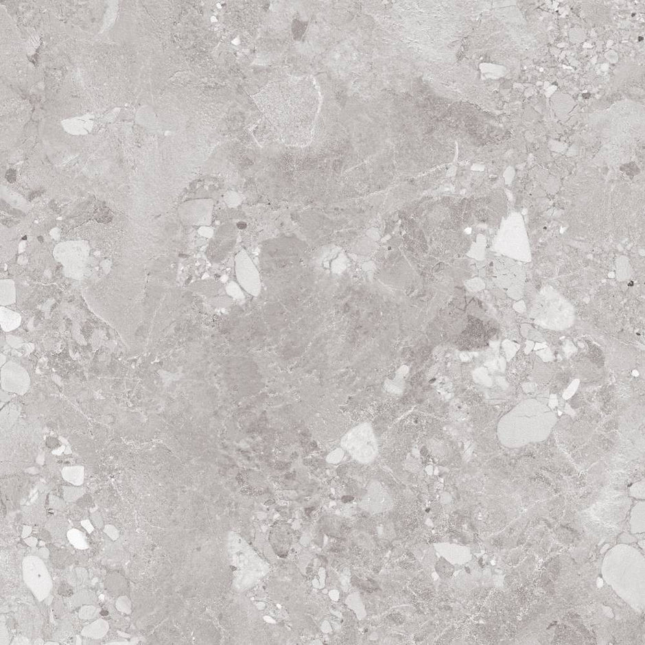 Sassi Stone Ash Matt Terrazzo Look Porcelain Tiles tile