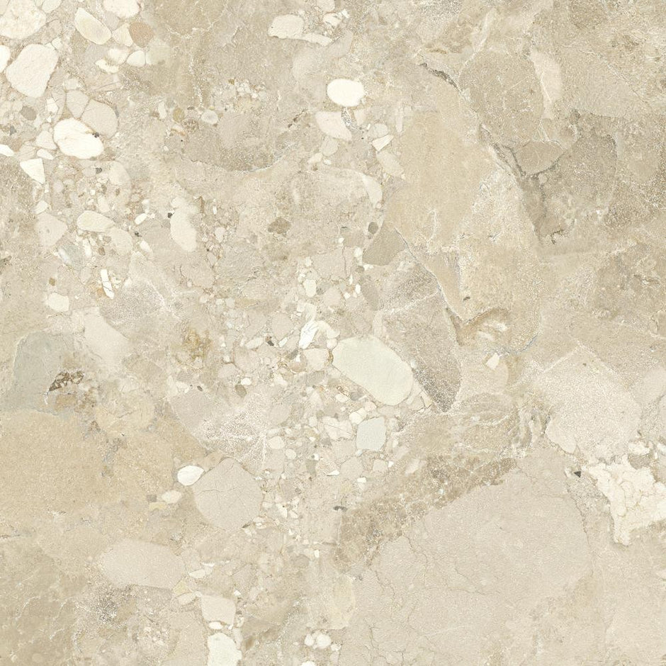 Sassi Stone Beige Matt Terrazzo Look Porcelain Tiles tile
