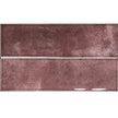 Shallow Aubergine Gloss Porcelain Subway Tiles in a room setting