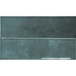 Shallow Blue Gloss Porcelain Subway Tiles in a room setting