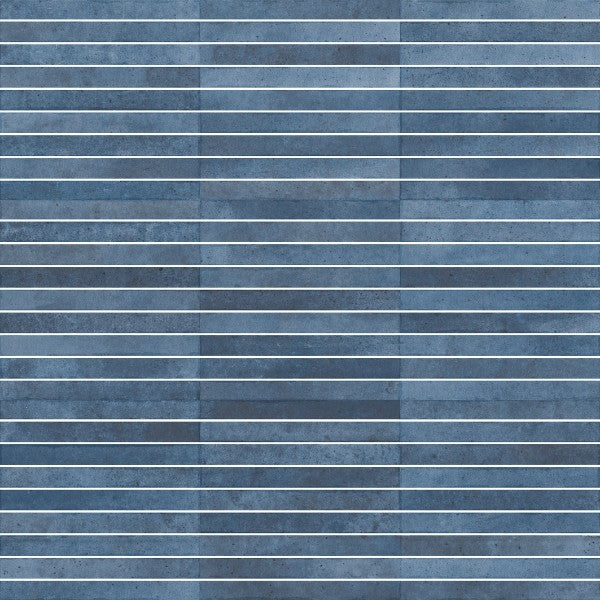 Shallow Ocean Kit Kat Gloss Porcelain Tiles in a room setting