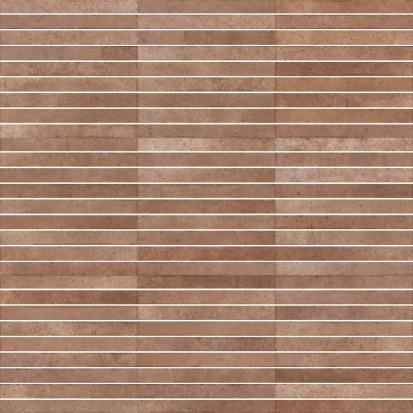 Shallow Terra Kit Kat Gloss Porcelain Tiles in a room setting