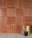 Shallow Terra Kit Kat Gloss Porcelain Tiles in a room setting