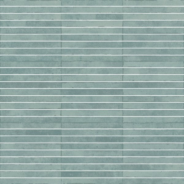 Shallow Turquoise Kit Kat Gloss Porcelain Tiles in a room setting