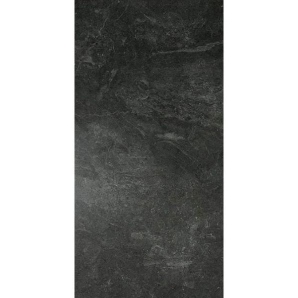 Snow Black Matt Marble Look Porcelain Tiles tile