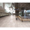 Snow White Matt Marble Look Porcelain Tiles 600x600mm in a room setting