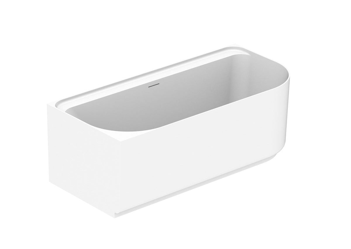 Solace 1700 Left Corner Matte White Bath