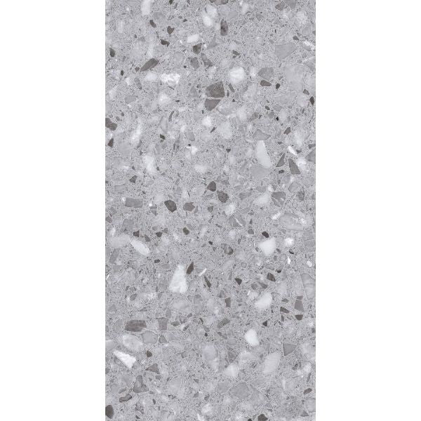 Sparkle Grey Matt Terrazzo Look Porcelain Tiles 298x600mm tile