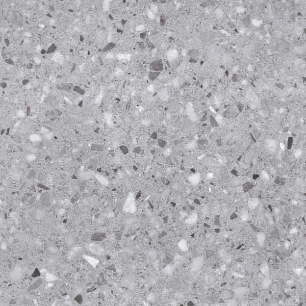 Sparkle Grey Matt Terrazzo Look Porcelain Tiles 600x600mm tile