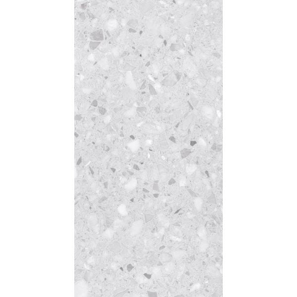 Sparkle Silver Matt Terrazzo Look Porcelain Tiles 298x600mm tile