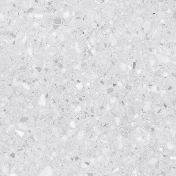 Sparkle Silver Matt Terrazzo Look Porcelain Tiles 600x600mm tile