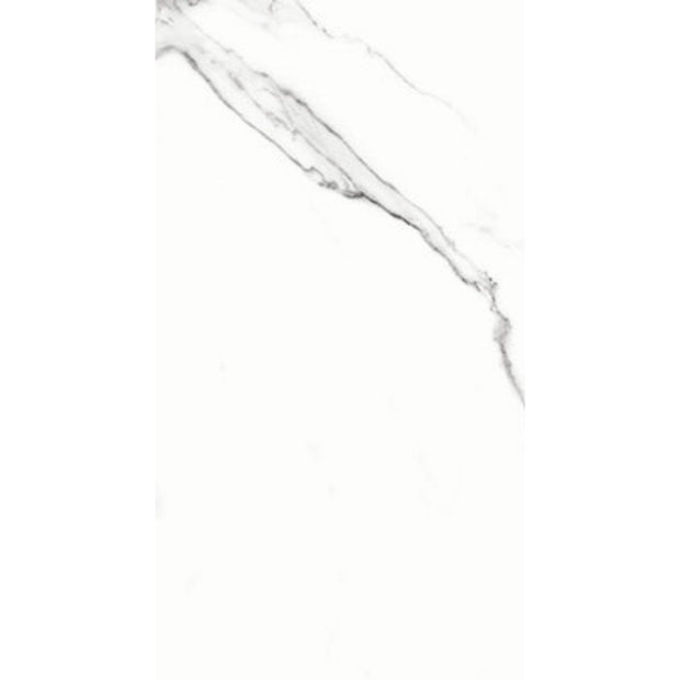 Statuario Bianco Matt Marble Look Porcelain Tiles 600x1200mm tile