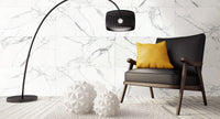 Statuario Bianco Polished Marble Look Porcelain Tiles 600x1200mm in a room setting
