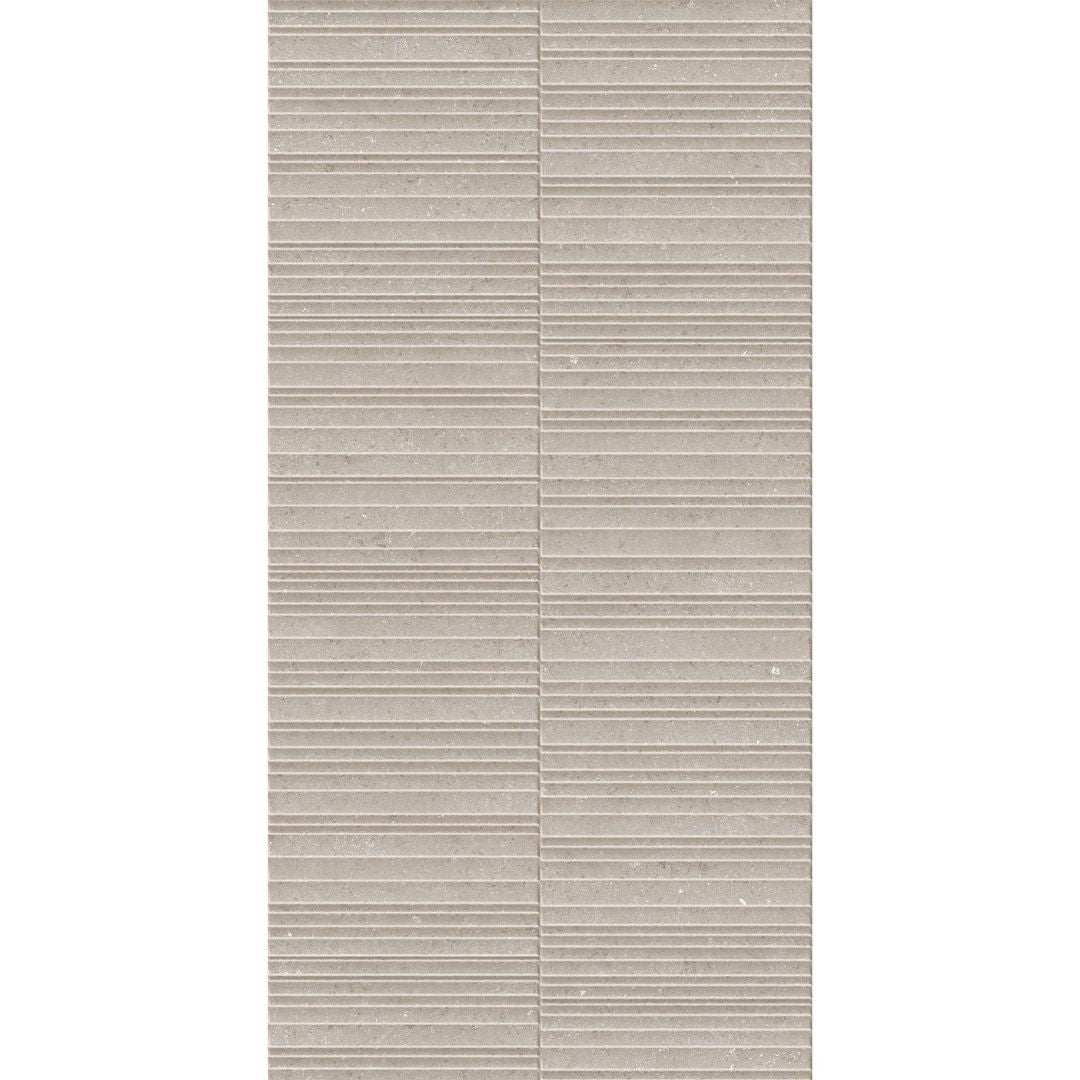 Stellar Ridge Mist Grey Decor Matt Ceramic Tiles tile