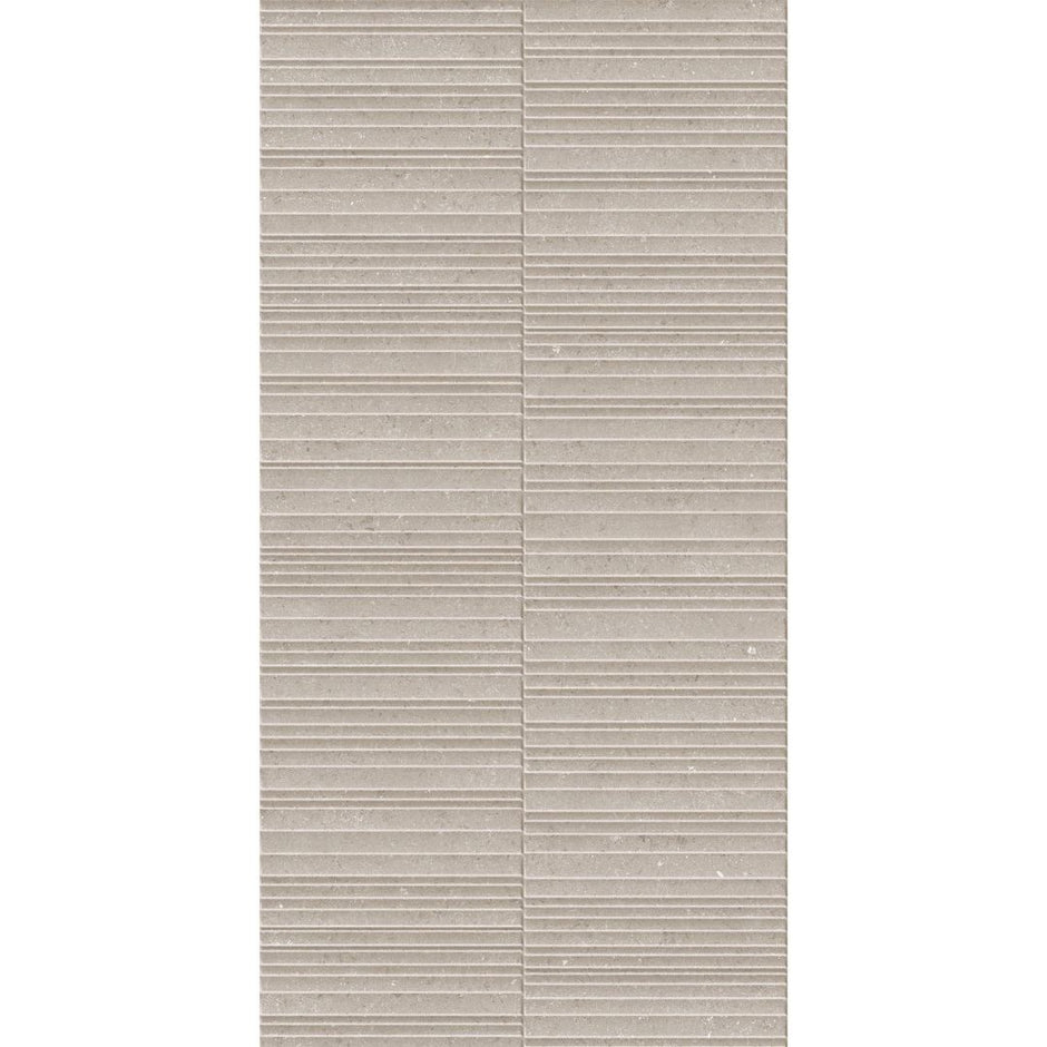 Stellar Ridge Mist Grey Decor Matt Ceramic Tiles tile