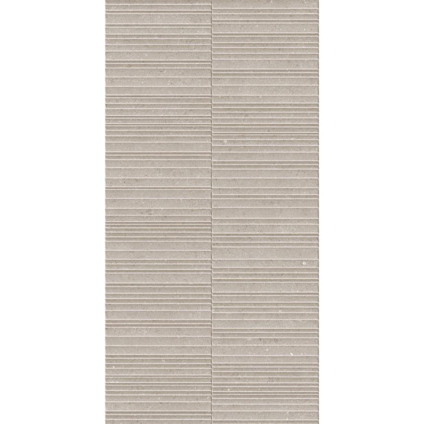 Stellar Ridge Mist Grey Decor Matt Ceramic Tiles tile