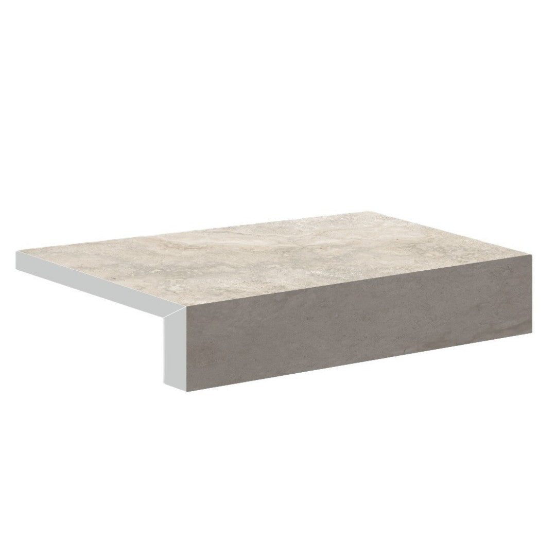 Traverpro Cream Cross Cut Drop Face Porcelain Pavers tile