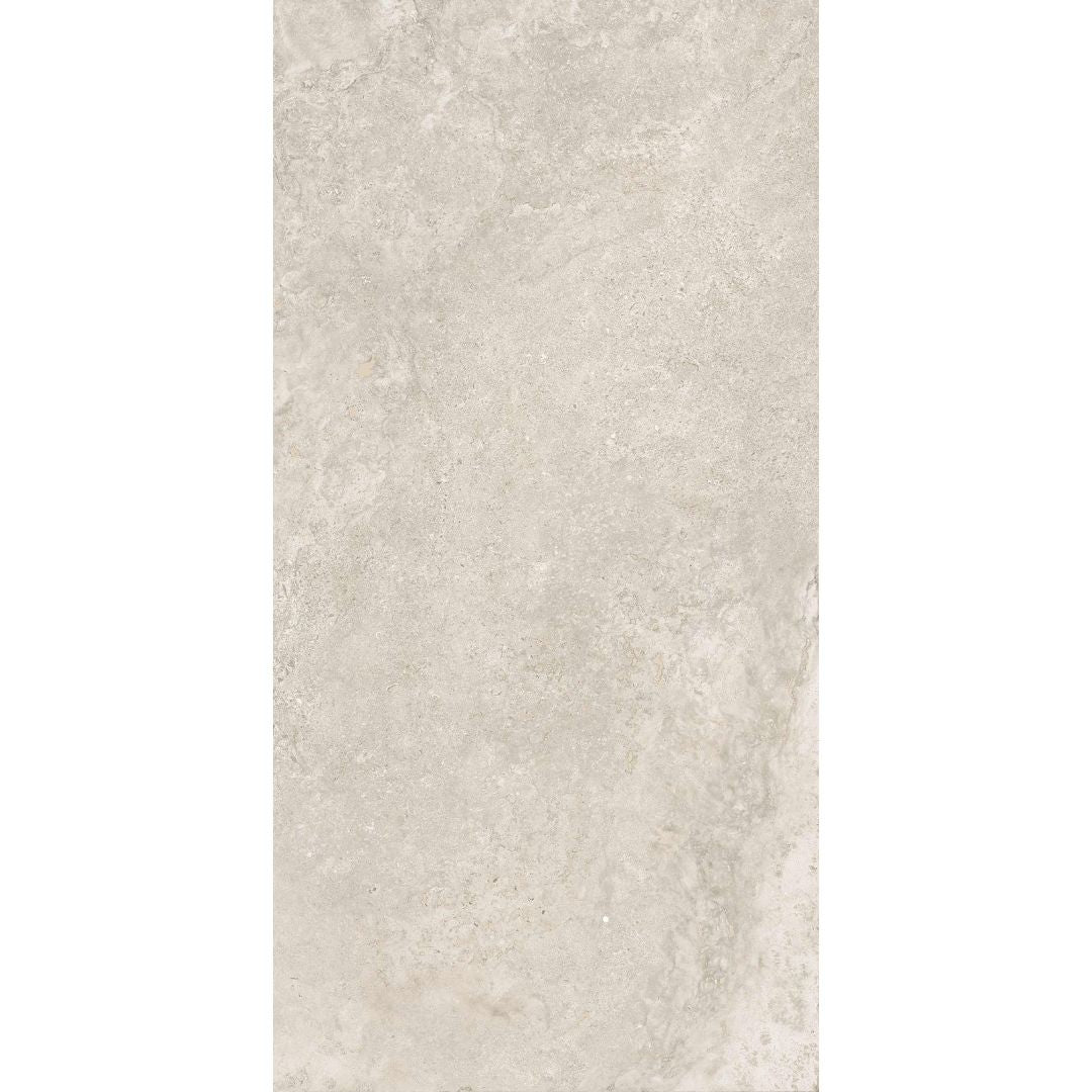 Traverpro Cream Cross Cut Matt Travertine Look Porcelain Tiles 600x1200mm tile