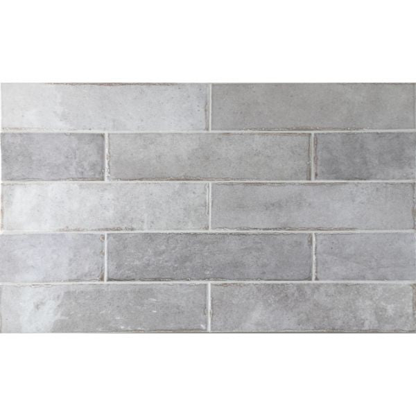 Tribeca Grey Whisper Gloss Porcelain Subway Tiles tile