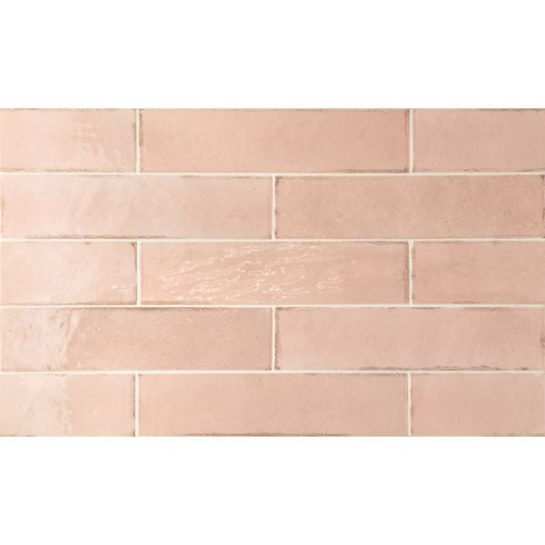 Tribeca Tea Rose Gloss Porcelain Subway Tiles tile