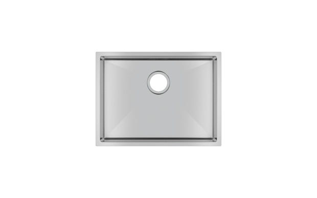 Navona TWM10 Handmade Single Bowl Sink 600 x 450 x 230mm Stainless Steel