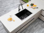 Navona TWM10 Handmade Single Bowl Sink 600 x 450 x 230mm Gunmetal Black