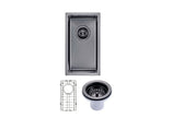 Navona TWM11 Handmade Single Bowl Sink 250 x 450 x 215mm Gunmetal Black