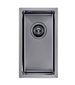 Navona TWM11 Handmade Single Bowl Sink 250 x 450 x 215mm Gunmetal Black