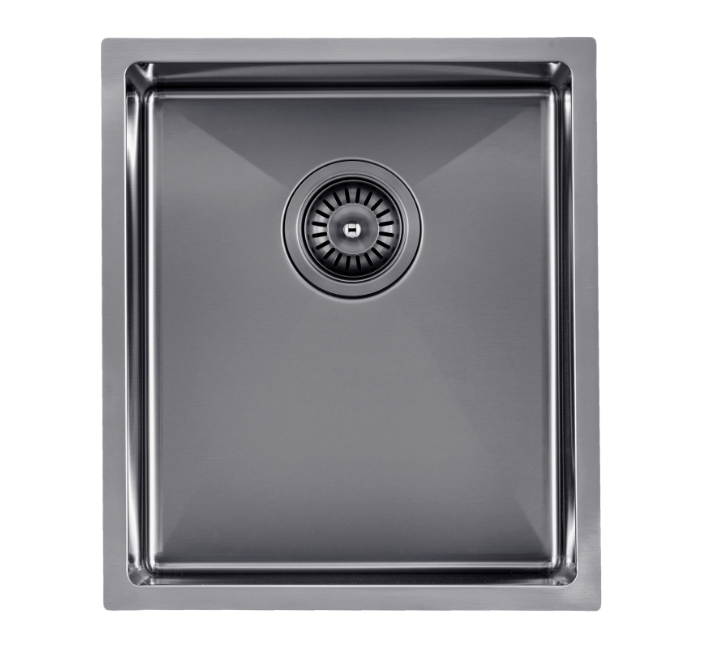 Navona TWM12 Handmade Single Bowl Sink 390 x 450 x 215mm Gunmetal Black
